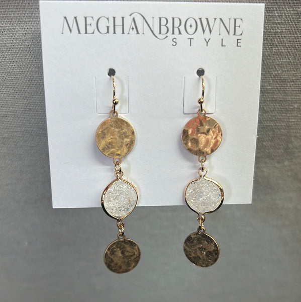 Meghan Browne Nelly Clear Earring