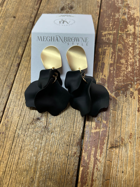 Meghan Browne Pada Black Earring