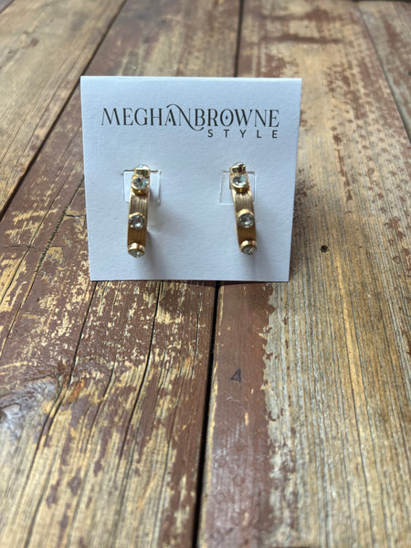 Meghan Browne Sergio Clear Earring