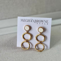 Meghan Browne Pen White Earring