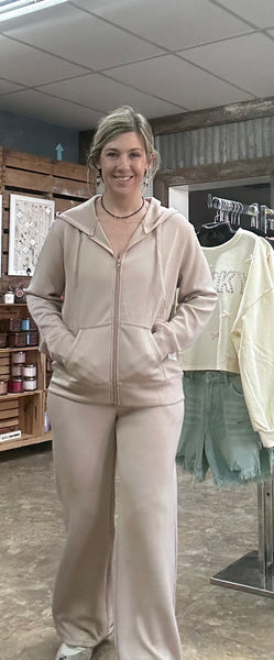 On A Cloud Nude Full Zip