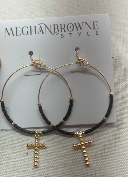 Meghan Browne Nolly Black Earring