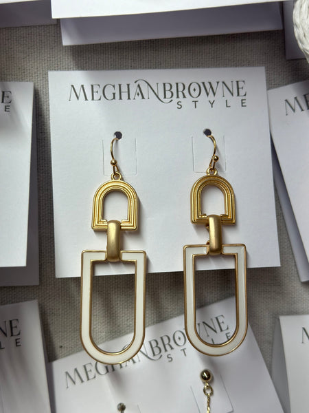 Meghan Browne Ritz White Earring