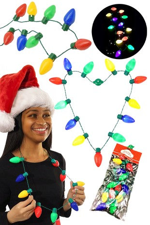 Christmas Light Necklace