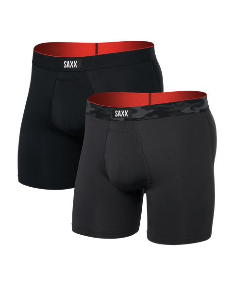 Saxx Multi-Sport Mesh Boxer Brief Fly 2 Pack