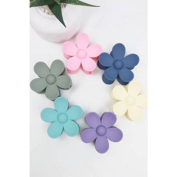 Daisy Matte Hair Claw: MIX COLOR / ONE