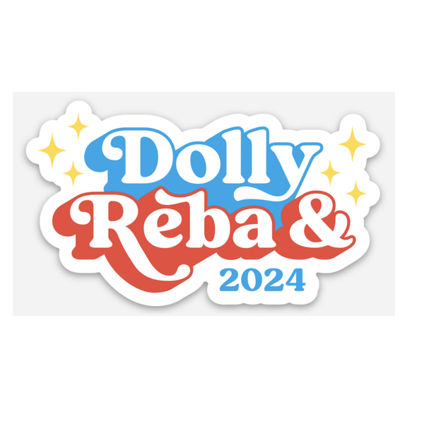 Dolly and Reba Sticker